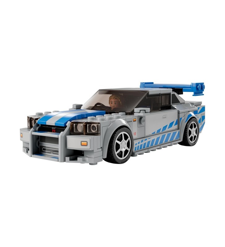 Lego 76917 speed ​​​​champions: 2 fast 2 furious - jucărie de construcție nissan skyline gt-r