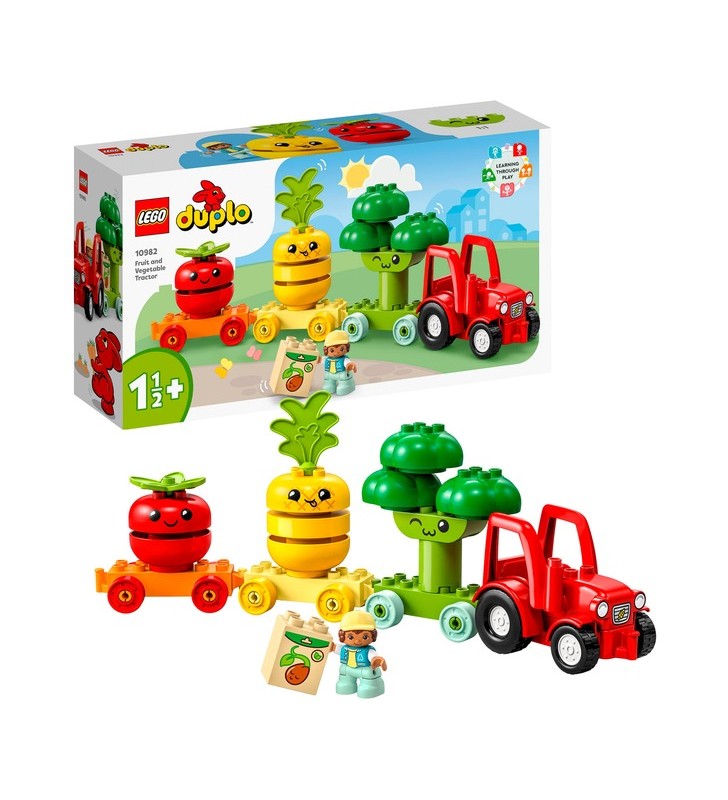 Jucărie de construcție a tractorului pentru fructe și legume lego 10982 duplo