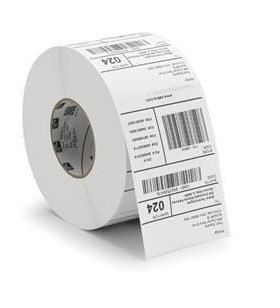 Tag, paper, 76.2x38.1mm direct thermal, z-perform 1000d 110 tag, uncoated, 35mm core, perforation and black mark