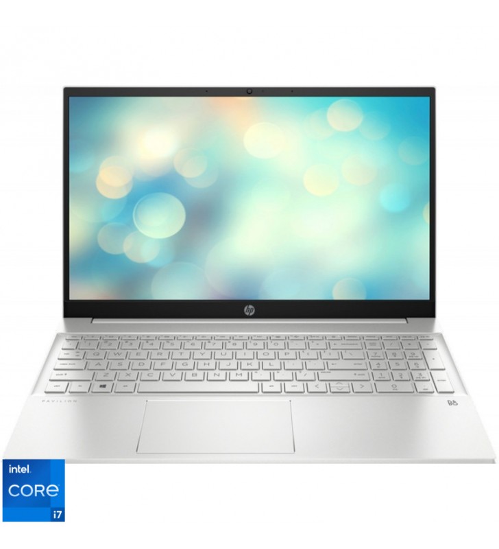 Laptop hp 15.6'' 15-dw4005nq, fhd ips, procesor intel® core™ i7-1255u (12m cache, up to 4.70 ghz), 16gb ddr4, 512gb ssd, geforce mx550 2gb, free dos, natural silver