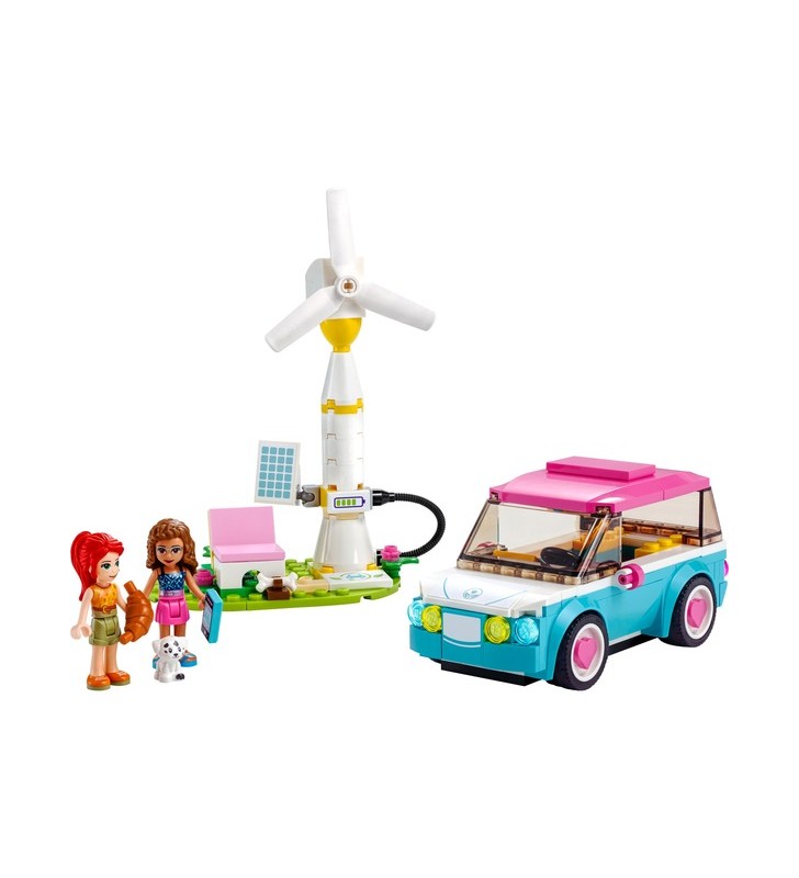 Jucărie de construcție a mașinii electrice a lui olivia lego friends 41443
