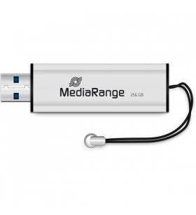 Mediarange flash drive 256 gb, stick usb (argintiu/negru, usb-a 3.2 gen 1)