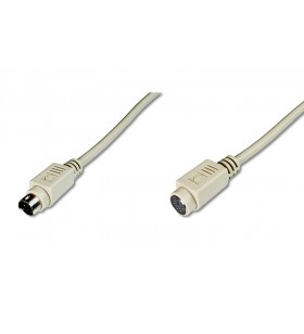 Asm ak-590200-050-e assmann ps2 extension cable minidin6 m (plug)/minidin6 f (jack) 5m grey
