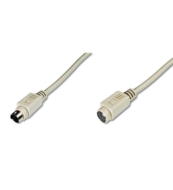 Asm ak-590200-050-e assmann ps2 extension cable minidin6 m (plug)/minidin6 f (jack) 5m grey