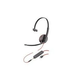 Poly blackwire 3215 headset head-band black