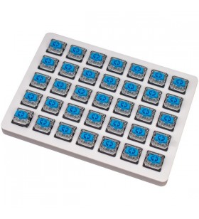 Keychron gateron set de întrerupătoare mecanice albastre cu profil redus, întrerupătoare cu cheie (albastru/transparent, 35 buc)
