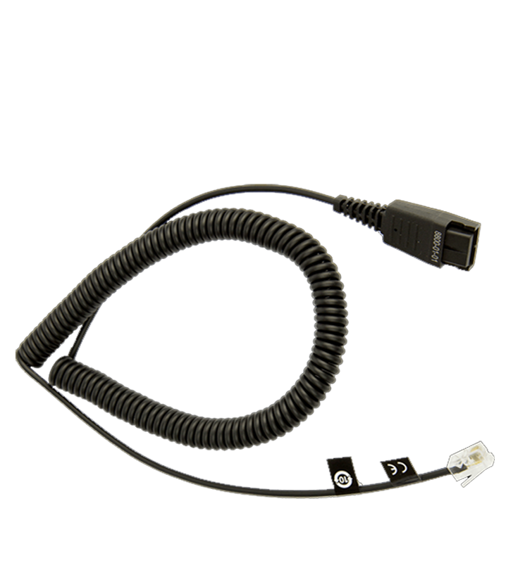 Cablu adapter jabra 8800-01-37, qd - rj10, 2m, black