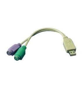 Usb to ps/2 adapter/white - plug and play