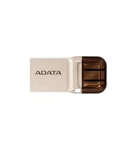 Adata auc370-32g-rgd adata usb-c, usb-a 3.1 flash drive uc370 32gb golden