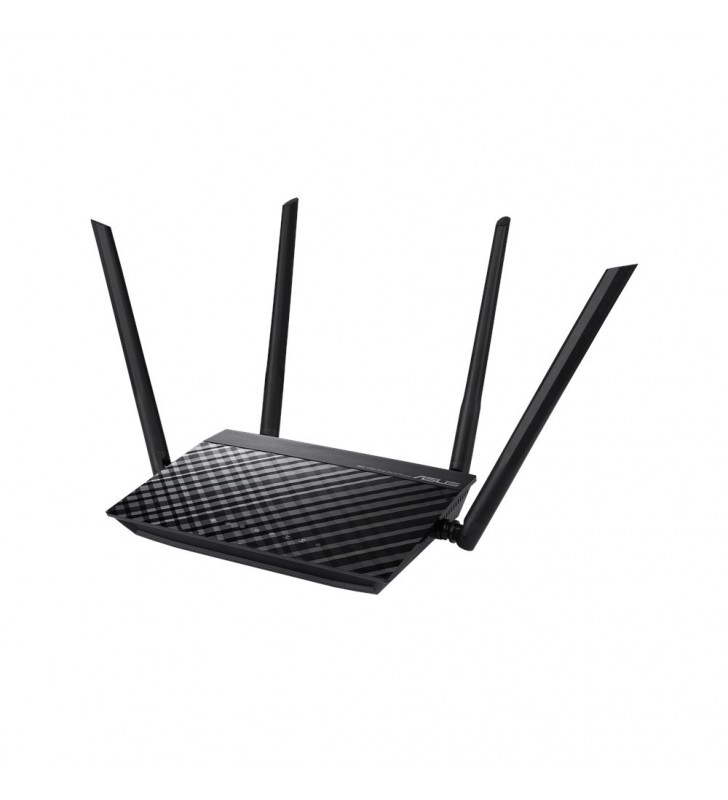 Asus rt-ac51 router wireless bandă dublă (2.4 ghz/ 5 ghz) fast ethernet negru