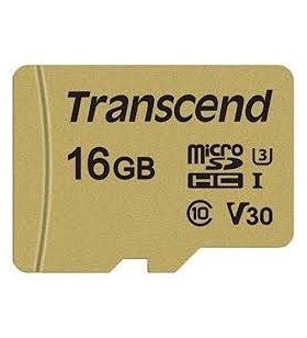 Transcend ts16gusd500s memory card transcend microsdhc usd500s 16gb cl10 uhs-i u3 up to 95mb/s +adapter