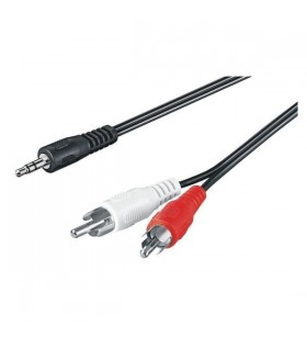 M-cab 3.5mm - 2x rca m/m 0.5m audio cable 2 x rca black
