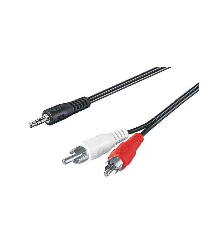 M-cab 3.5mm - 2x rca m/m 0.5m audio cable 2 x rca black