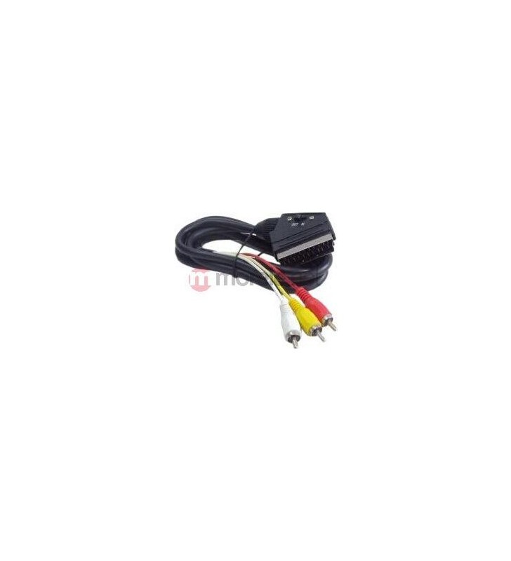 Gembird ccv-519-001 gembird cable euro/ 3x rca, bidirectional, 1.8m
