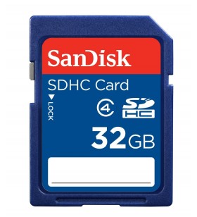 Sandisk sdsdb-032g-b35 32 gb sdhc class 4 memory card - blue