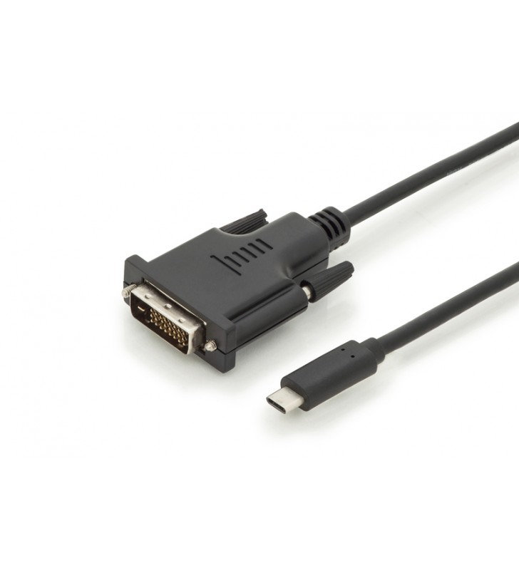 Usb type-c adapter cable, type-c to dvi m/m, 2.0m, 1080p@60hz, ce, bl, gold