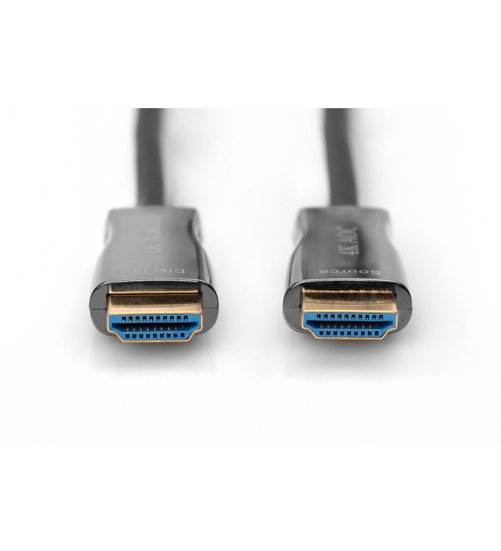 Hdmi aoc hybrid-fiber connection cable, type a m/m, 15m, uhd 4k@60hz, ce, gold, bl