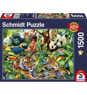 Jocuri schmidt jigsaw puzzle colorful animal world