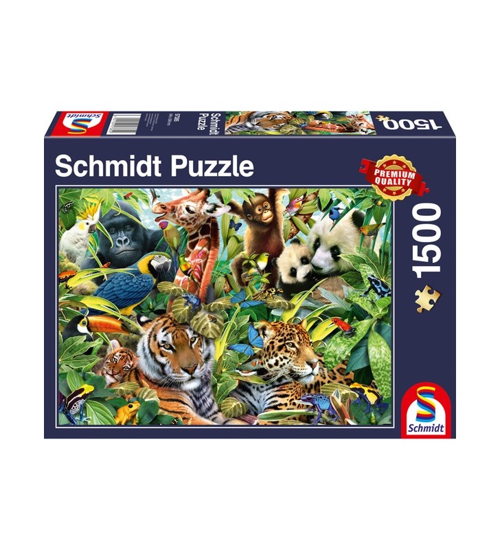 Jocuri schmidt jigsaw puzzle colorful animal world