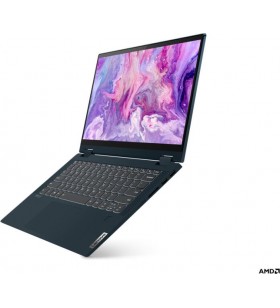 Laptop 2 in 1 lenovo ideapad flex 5 14alc05 cu procesor amd ryzen™ 7 5700u pana la 4.30 ghz, 14" full hd, 16gb, 512gb ssd, amd radeon graphics, windows 11 home, abyss blue