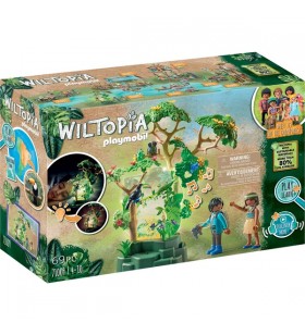 Playmobil 71009 wiltopia noapte pădure tropicală, jucărie de construcție (cu efecte de lumină și sunet)