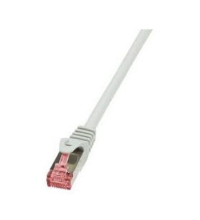 Logilink cq2012s logilink - cablu patchcord s/ftp pimf, cat6, primeline 0,25m, gri