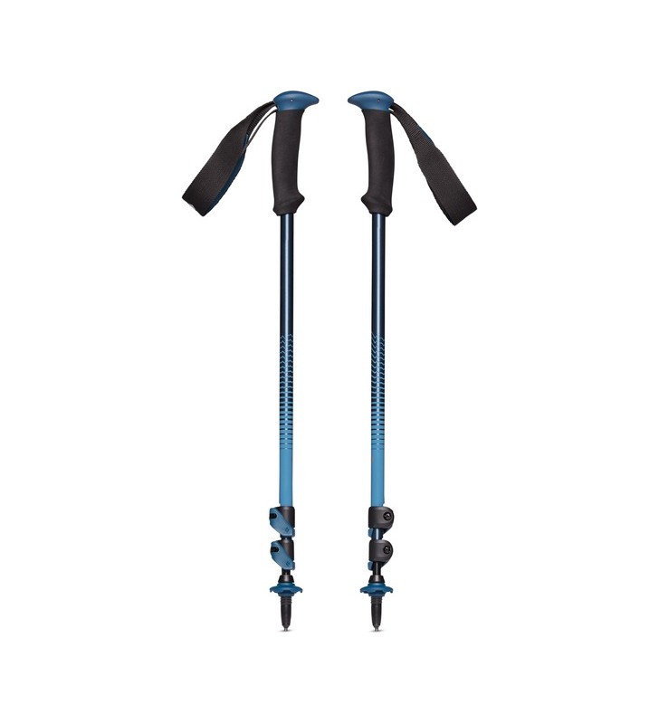 Black diamond bețe de trekking trail back, echipament de fitness (albastru, 1 pereche, 100 până la 140 cm)