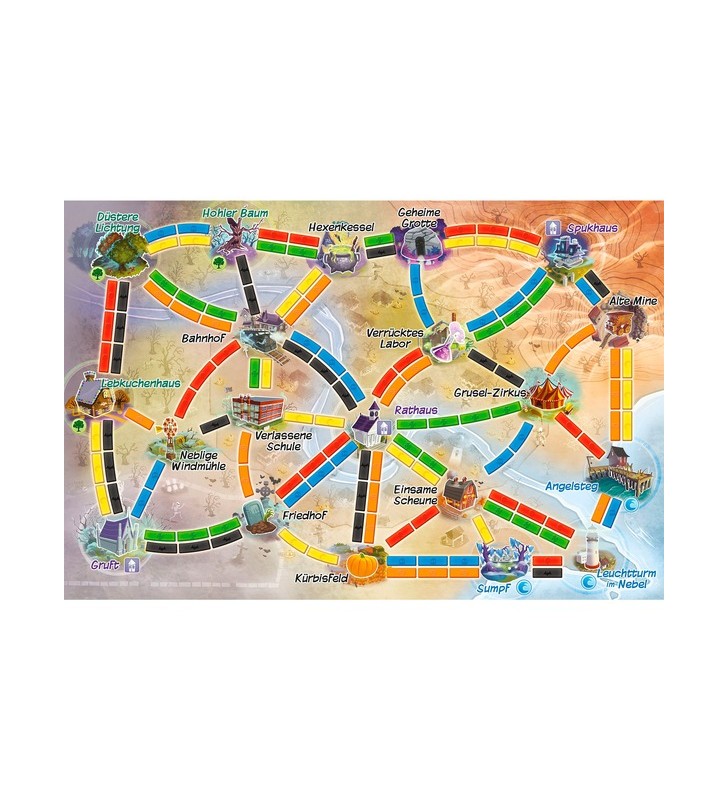 Asmodee ticket to ride: scary ride board game