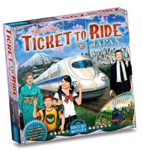 Asmodee ticket to ride: joc de masă pentru japonia și italia