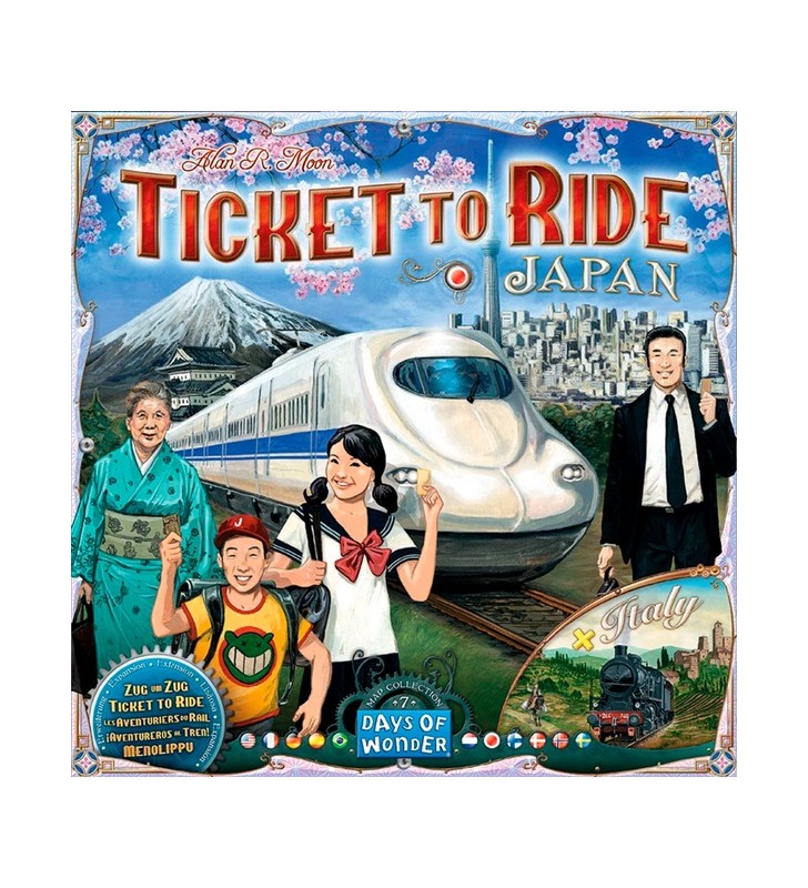 Asmodee ticket to ride: joc de masă pentru japonia și italia