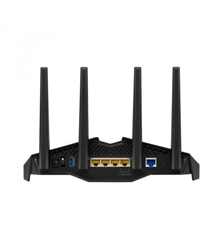 Asus rt-ax82u router wireless gigabit ethernet bandă dublă (2.4 ghz/ 5 ghz) 4g negru