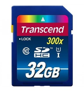 Transcend ts32gsdu1 transcend - card memorie sdhc 32gb class10 uhs-i 300x