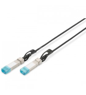 Cablu digitus sfp+ 10g dac (hp) (negru, 0,5 metri)