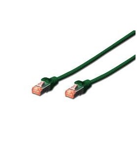 Cat 6 s-ftp patch cord, cu, lszh awg 27/7, length 1 m, color green