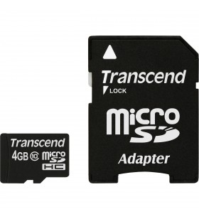 Transcend ts4gusdhc10 transcend - card memorie micro sdhc 4gb class 10