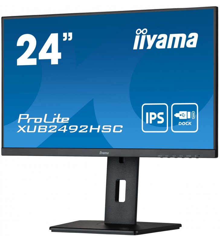 Iiyama prolite xub2492hsc-b5 led display 61 cm (24") 1920 x 1080 pixel full hd negru