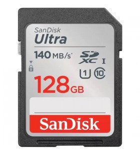 Sandisk ultra 128gb gb sdxc, card de memorie (negru, uhs-i u1, clasa 10)