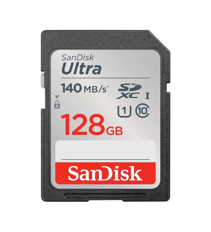 Sandisk ultra 128gb gb sdxc, card de memorie (negru, uhs-i u1, clasa 10)
