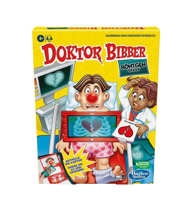 Hasbro doctor bibber distracție cu raze x, joc de masă