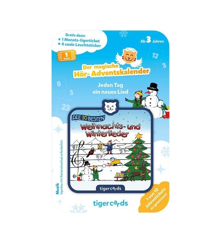 Calendarul de advent audio tigermedia cele mai bune 30 - colinde de iarnă și de crăciun, carte audio