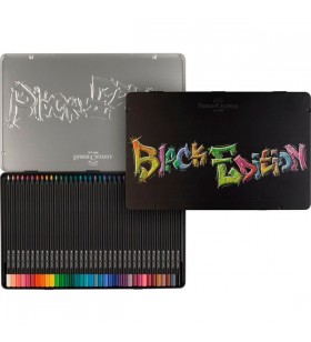 Creioane colorate faber-castell black edition 36 piese, set
