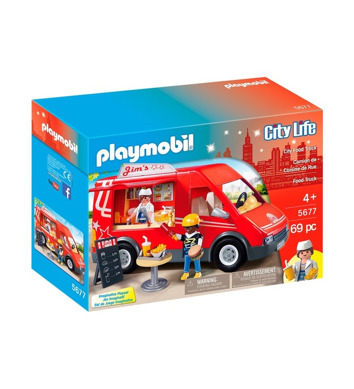 Playmobil 5677 city life jucărie de construcție camion cu mâncare