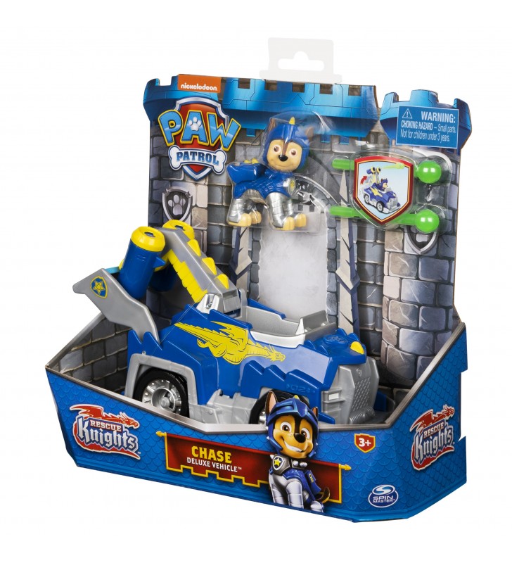 Paw patrol rescue knights chase transforming toy car