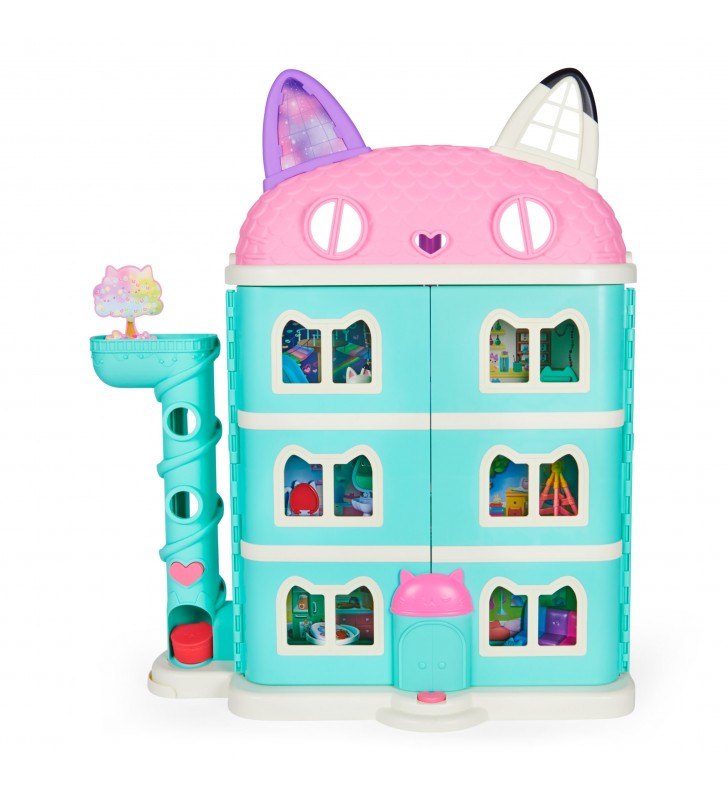 Gabby's dollhouse purrfect dollhouse with 2 toy figures căsuțe pentru păpuși