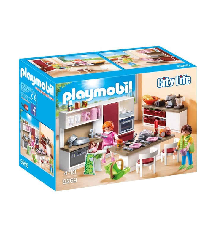 Playmobil 9269 city life jucărie de construcție pentru bucătărie pentru familii mari