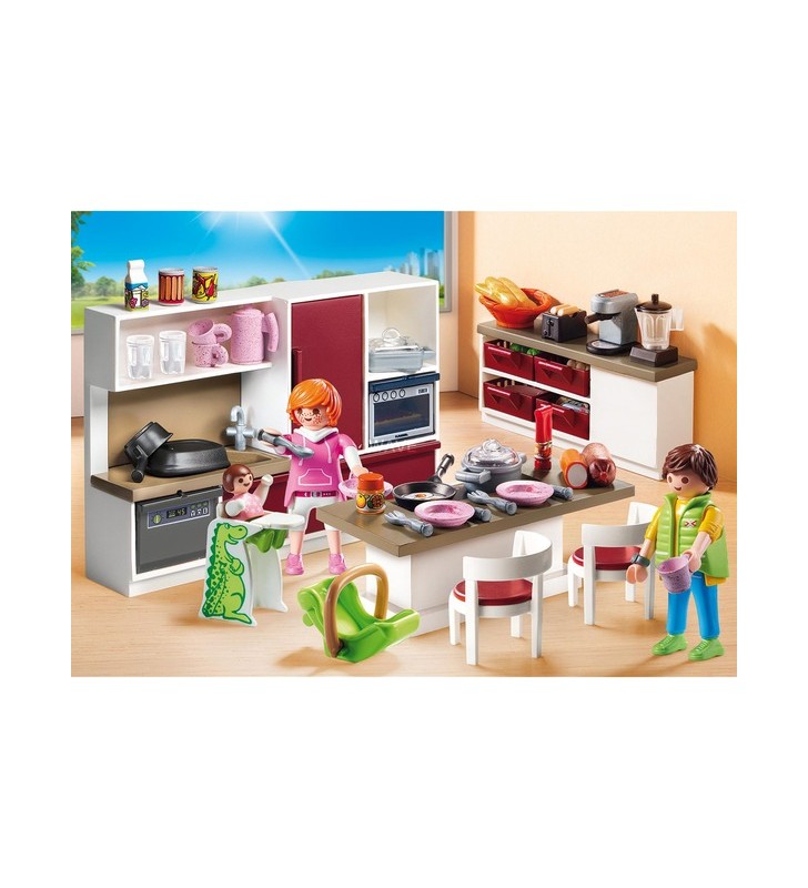 Playmobil 9269 city life jucărie de construcție pentru bucătărie pentru familii mari
