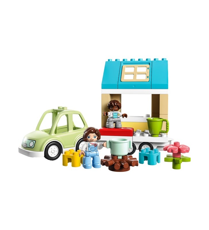 Jucărie de construcție lego 10986 duplo casă pe roți