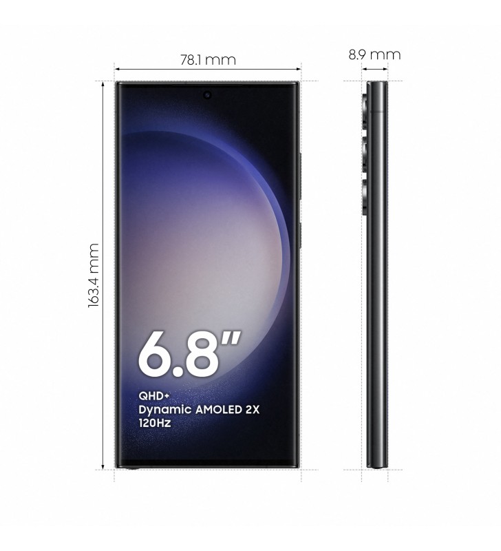 Samsung galaxy s23 ultra sm-s918b 17,3 cm (6.8") dual sim android 13 5g usb tip-c 12 giga bites 512 giga bites 5000 mah negru