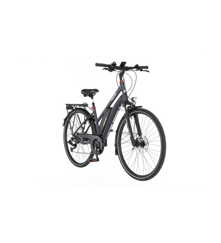 Bicicleta fischer viator 2.0 femei (2022), pedelec (antracit, 282, cadru 44 cm)