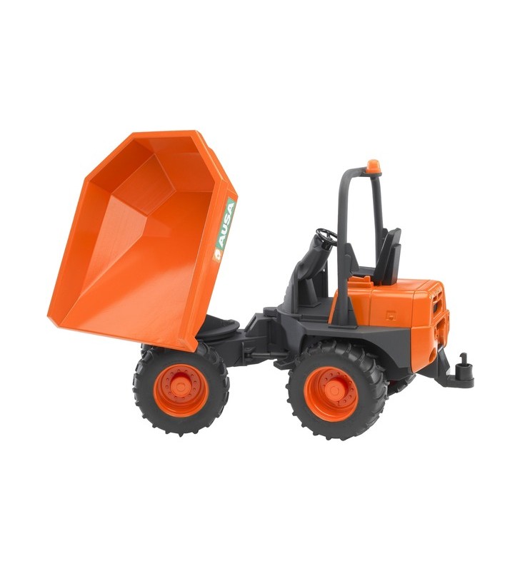 Mini dumper bruder ausa, model de vehicul (portocaliu/gri închis)